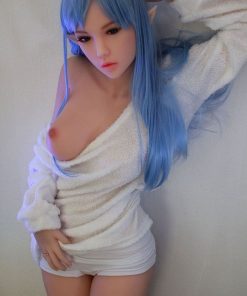 145cm Fit Body Sex Doll With Blue Purple Wig